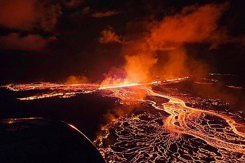 Iceland Volcano Eruption: Volcano in southwestern Iceland erupted through a new fissure